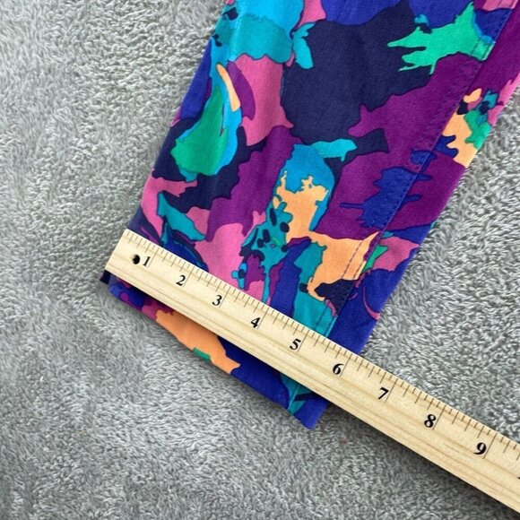 Colorful Floral Soft Surroundings Womens Pants Size S Multicolor 5241 - Picture 4 of 9